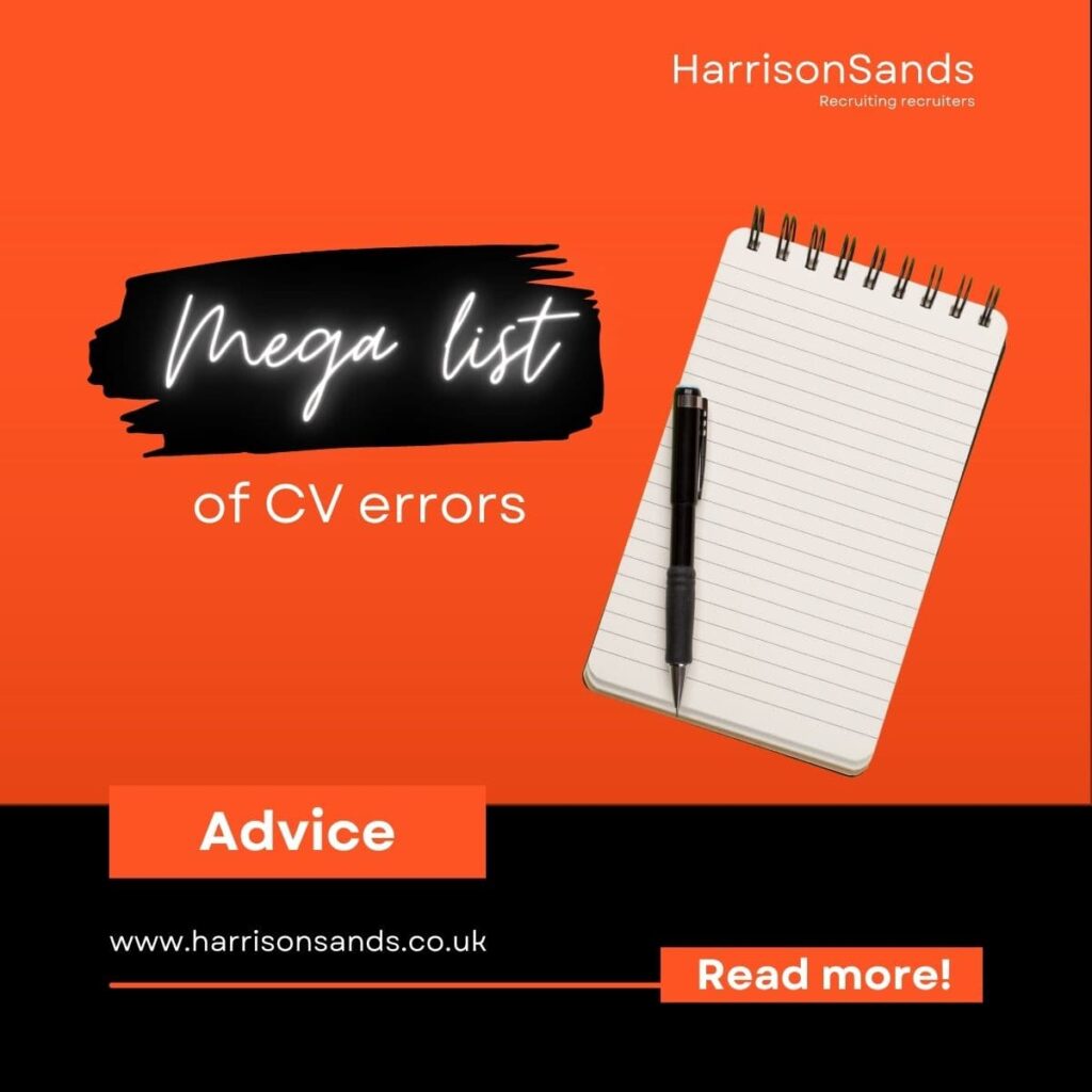 Mega list of CV errors