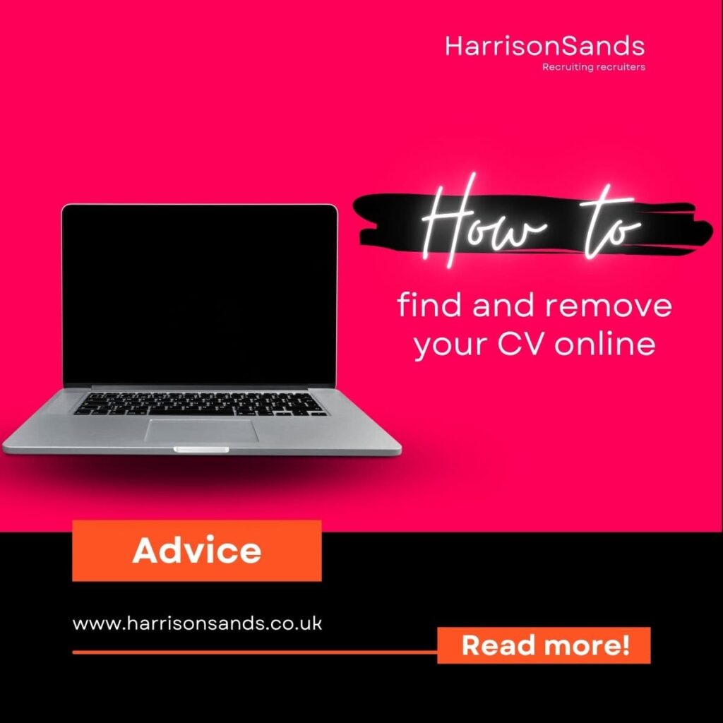 How to find and remove your CV online